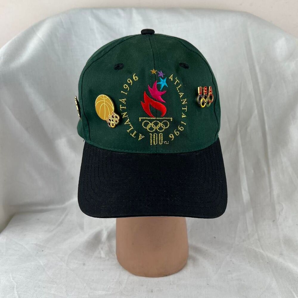 Vintage 90s Atlanta 1996 Olympics Embroidered Cap